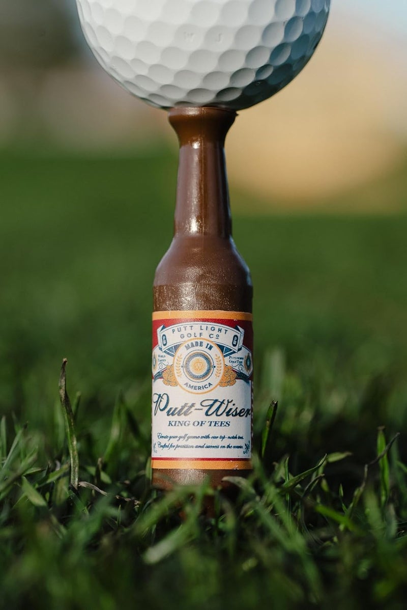 Putt Light Store Beer Bottle Golf Tees, Virtually Unbreakable and Recyclable Plastic Golf Tee 6 Pack, Golf Gift for Men, Bachelor Party Novelty Gift, for Golfers,3-1/4" Tall - Image 2